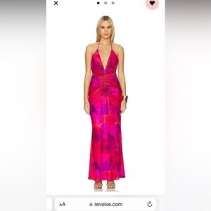 Arquette Dress in Sangria Print